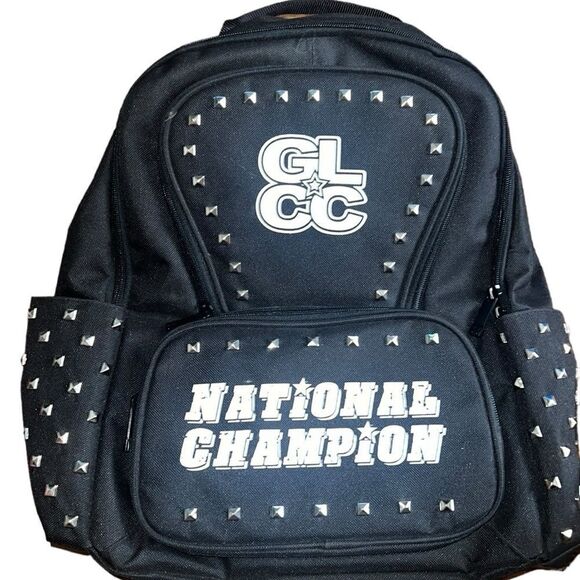 National Champion GLCC Black Studded  Cheer And Dance Backpack - Picture 1 of 6